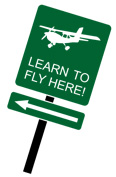Learn To Fly Here Sign (24x24)