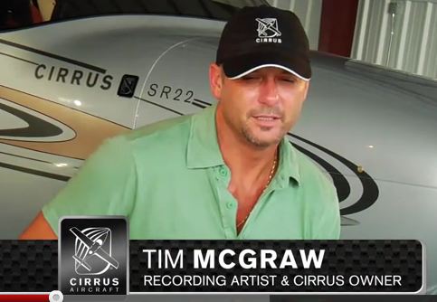 Tim McGraw: Pilot and Cirrus Owner